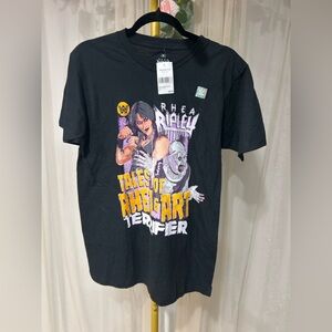 WWE Rhea Ripley Graphic Tee Terrifier Horror Wrestling Shirt Size Medium
